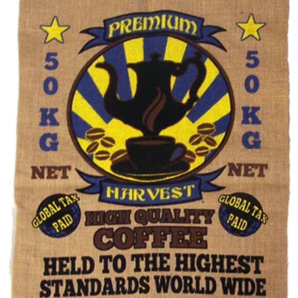 Premium Harvest Coffee Novelty Burlap Bag 💸 - Picture 3 of 3